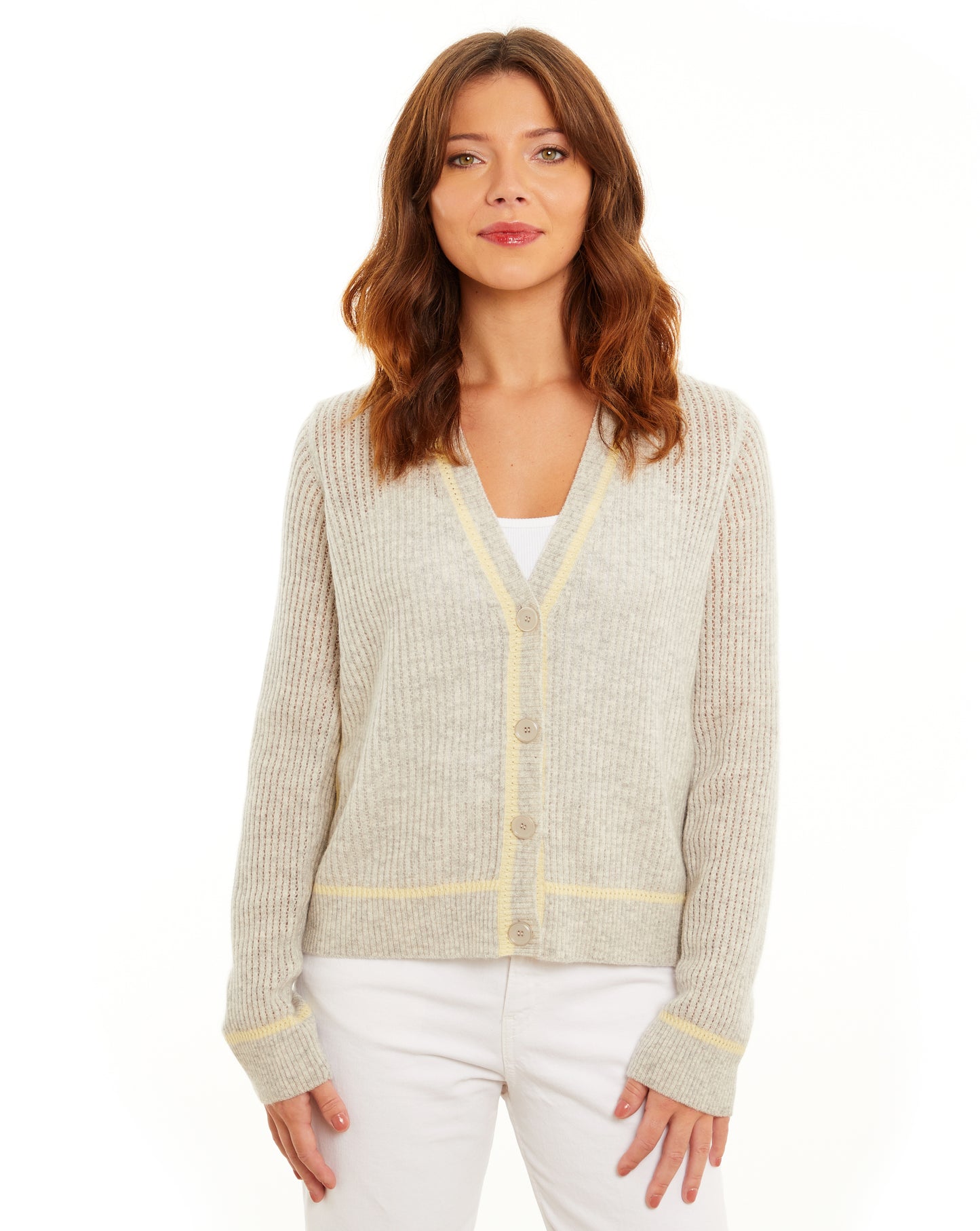 Tegan Mesh V-Cardi