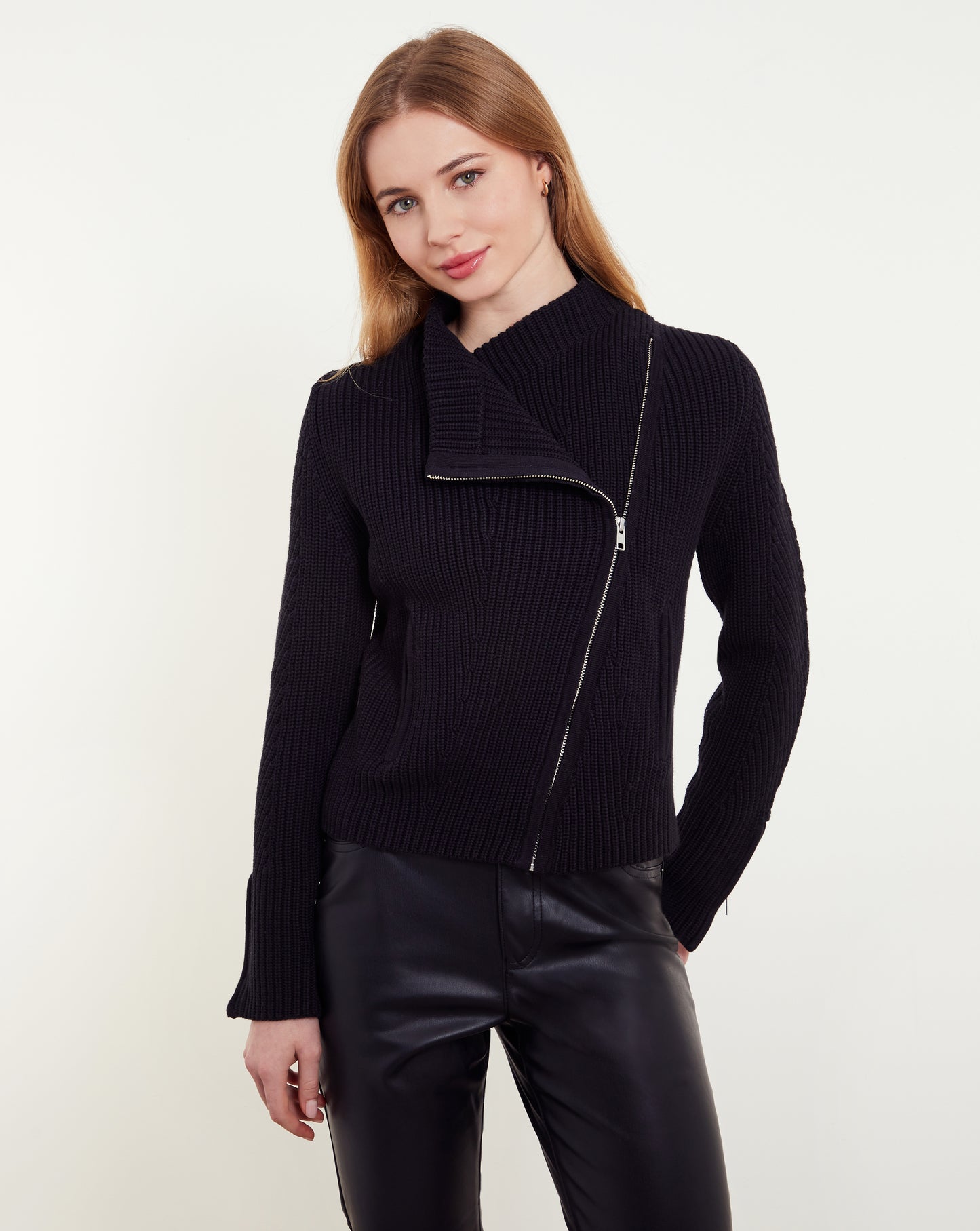 Naya Ribbed Biker Jacket