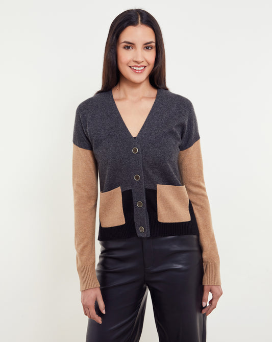 Beatrice Colorblock V-Cardi