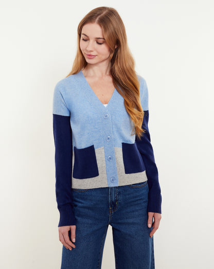 Beatrice Colorblock V-Cardi