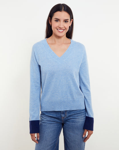 Beth Colorblock V-Neck