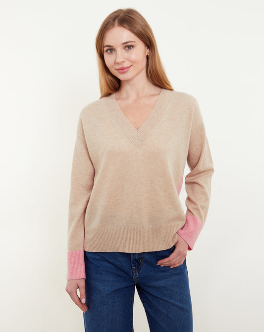 Beth Colorblock V-Neck