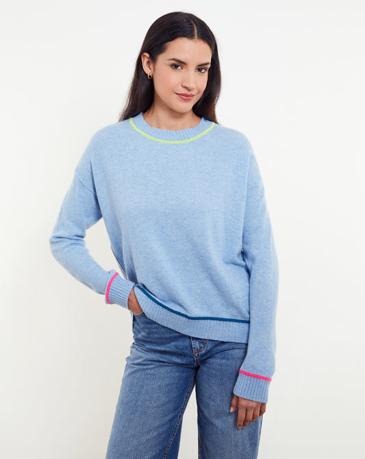 Bonnie Curved Hem Crew