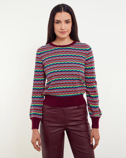 Cassie Wave Stitch Crew