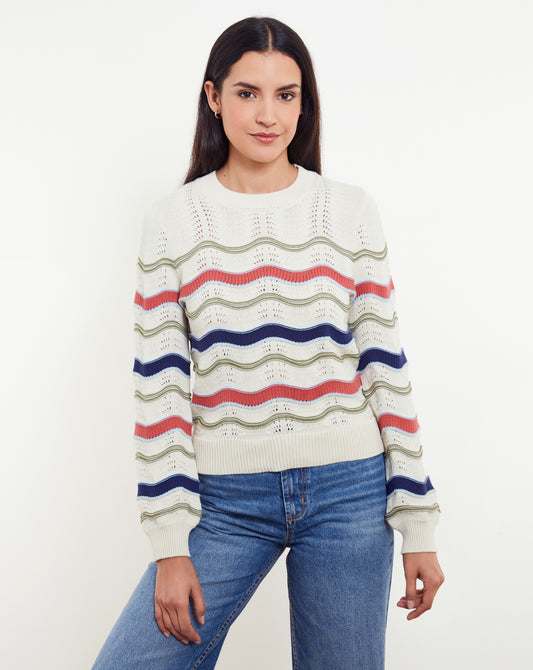 Leona Wave Stitch Crew