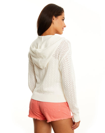 Fern Open Stitch Zip Hoody