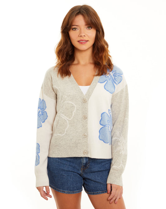 Orla Hawain Floral V-Cardi