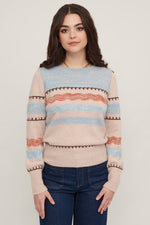 Load image into Gallery viewer, AIDEN LACE STRIPE CREW
